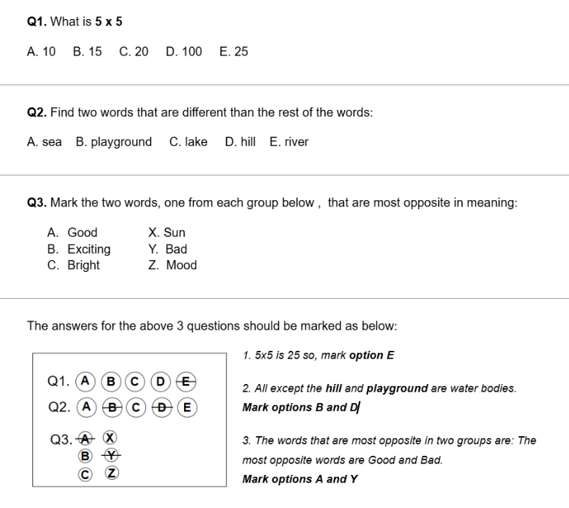 OMR Example
