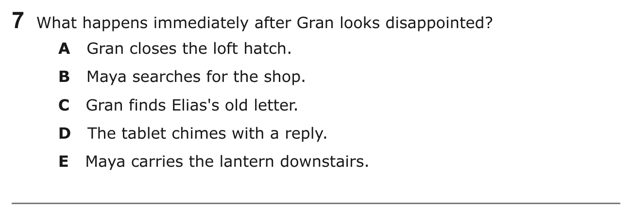 Year 5 English Q07