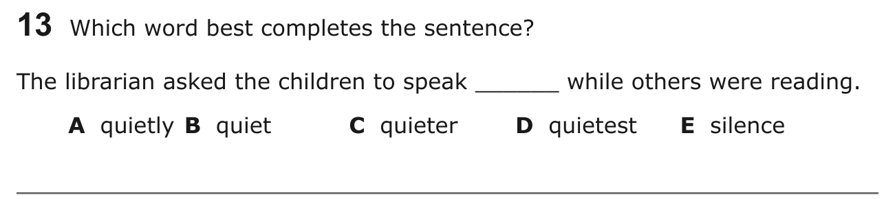 Year 5 English Q13