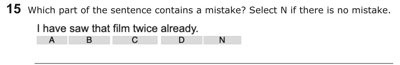 Year 5 English Q15