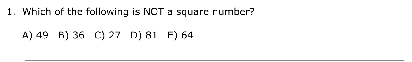Year 5 Maths Q01