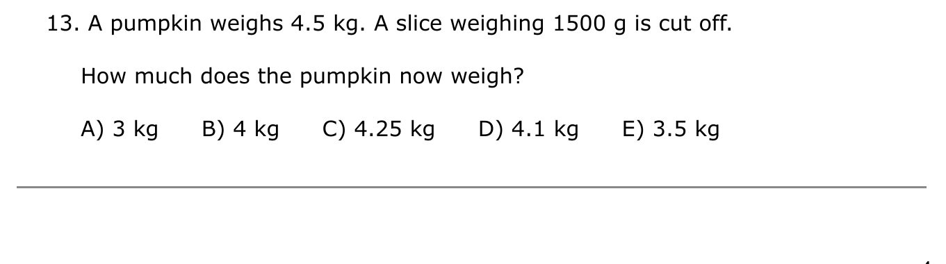 Year 5 Maths Q13