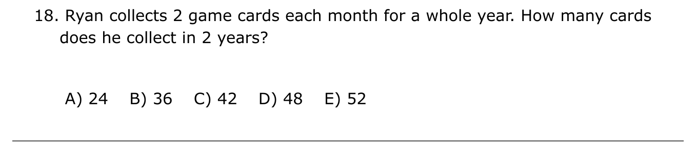Year 5 Maths Q18