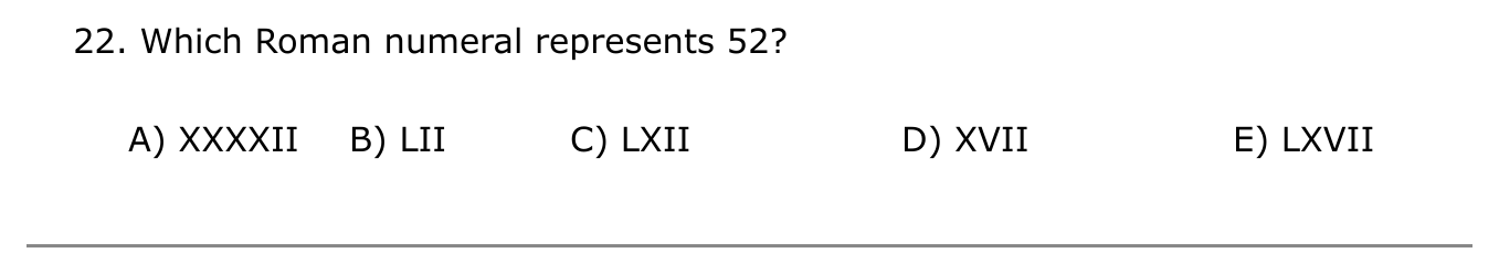 Year 5 Maths Q22